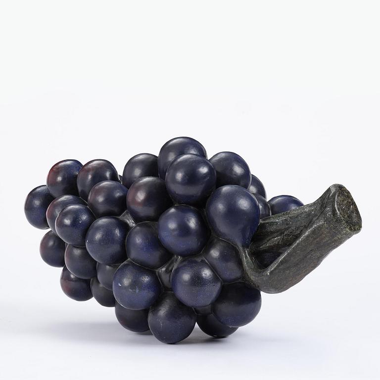 Hans Hedberg, a large faience sculpture of a bunch of grapes, Biot, France.