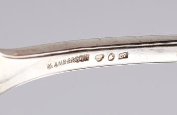 SERVERINGSBESTICK, 2 delar, silver, K Anderson, Stockholm 1905. Vikt ca 164 gram.