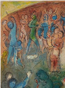 Marc Chagall, "Chloe is carried off by the Methymneans", ur: "Daphnis and Chloe".