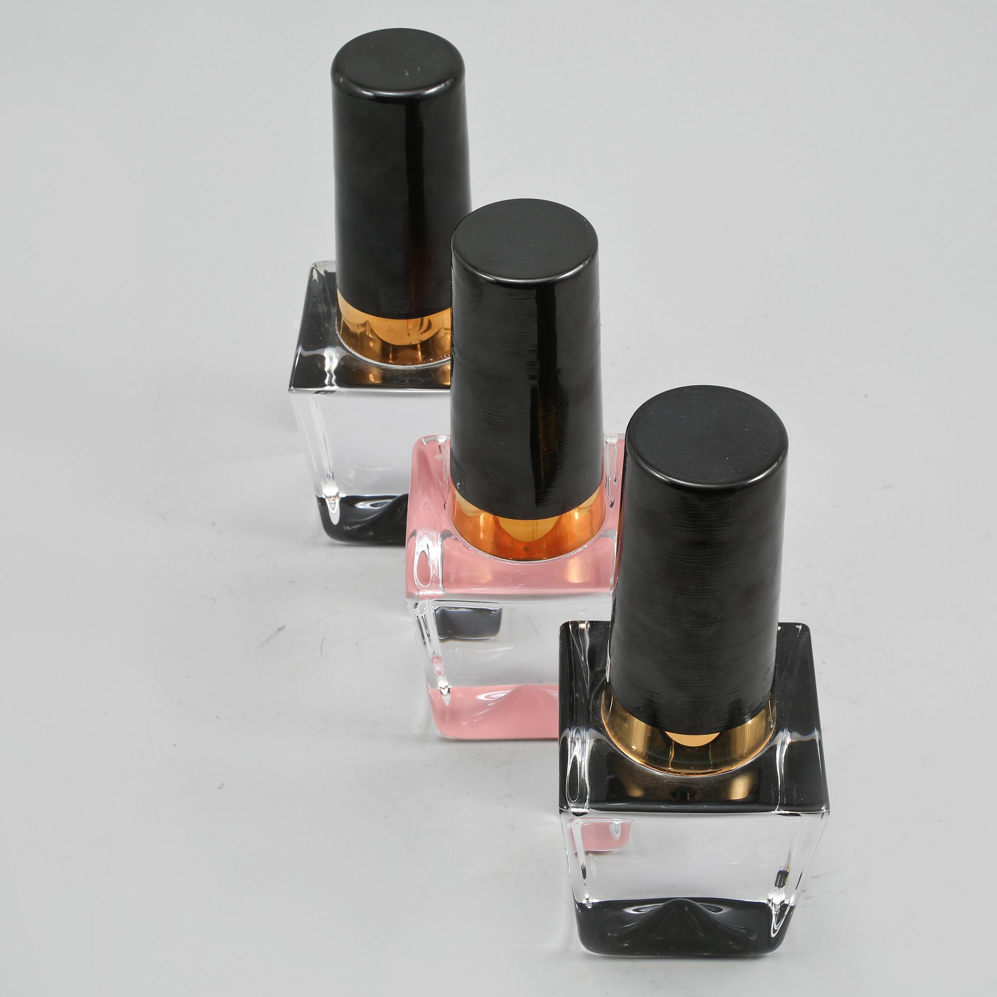 OBJEKT, glas, "Make up", Åsa Jungnelius, Kosta Boda, 3 st, 2000-tal.