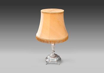 500. A SILVER TABLE LAMP.