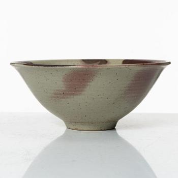 Carl-Harry Stålhane, two stoneware vases and a bowl, Designhuset, Lidköping.