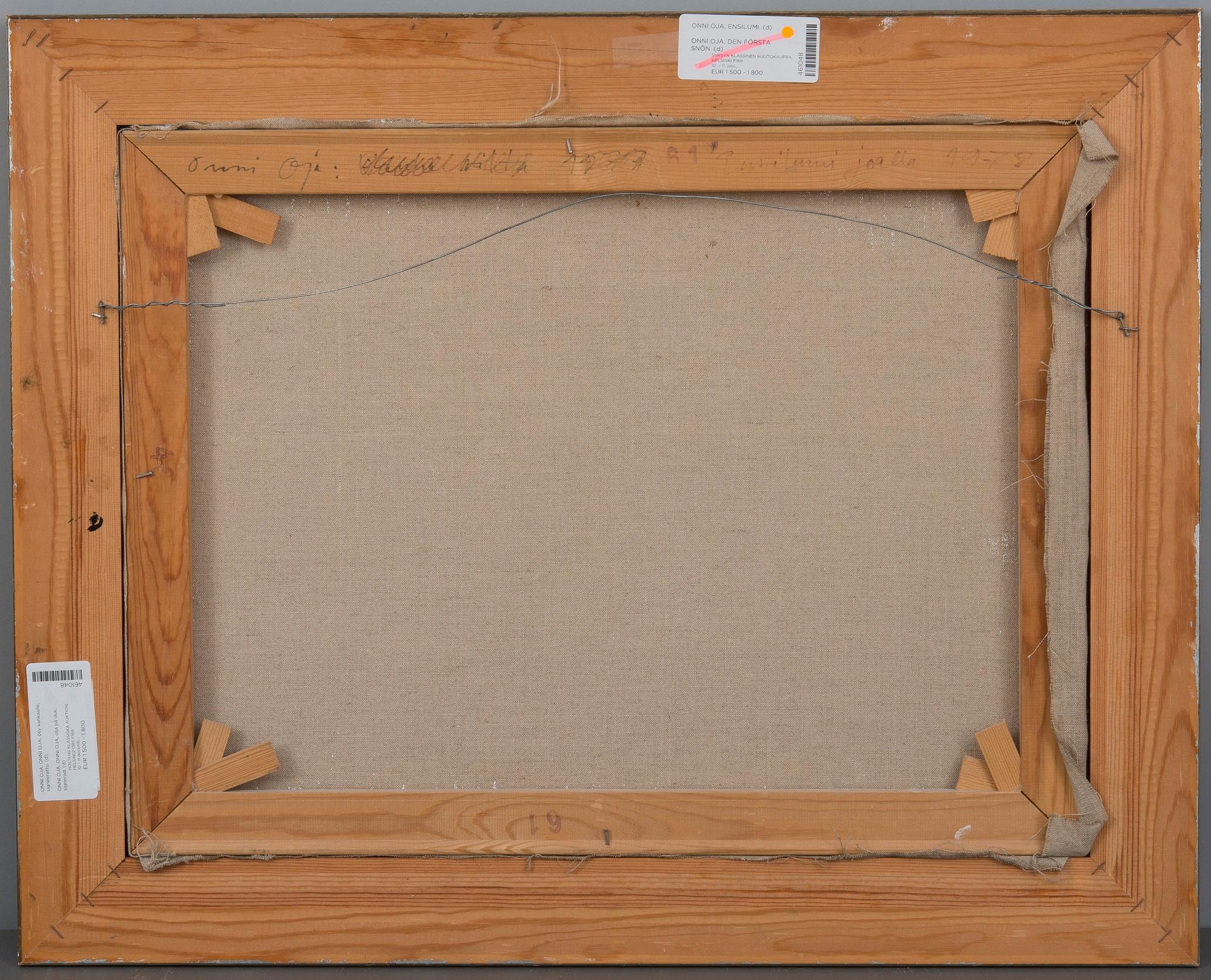 Onni Oja, THE FIRST SNOW.