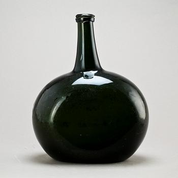 FLASKA, glas, 1700-tal.