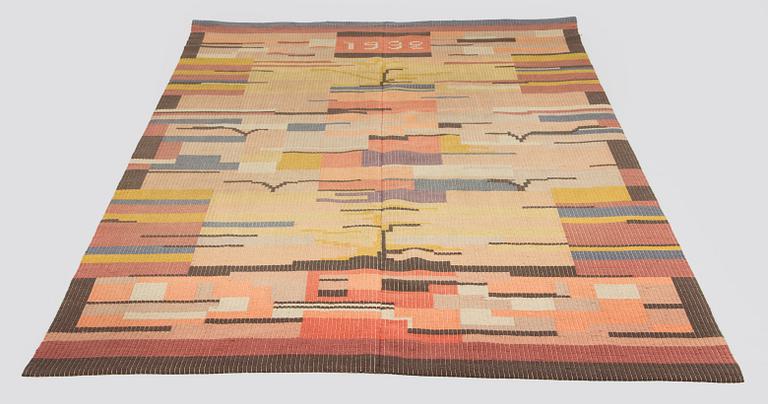 Laila Karttunen, rana / bänkrana, modell för Neovius. Ca 240 x 135 cm.