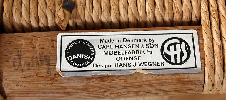 STOLAR, 6 st, "Y-stolen", Hans J. Wegner.