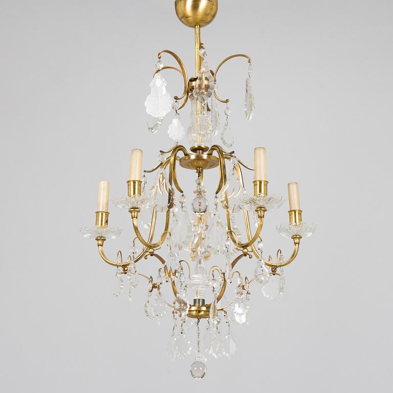 Paavo Tynell, a mid-20th century '1465/5' chandelier for Taito.