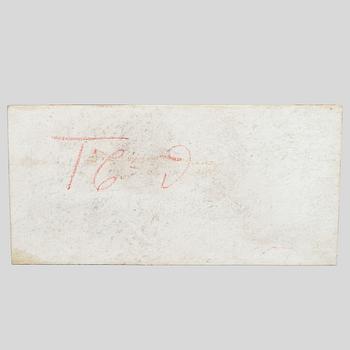 Jonas Frisk, Konsolipöytä, signeerattu J Frisk (toiminut 1805 - 1824), Tukholman hallileima, epäselvä vuosi. Myöhäiskustavilainen.