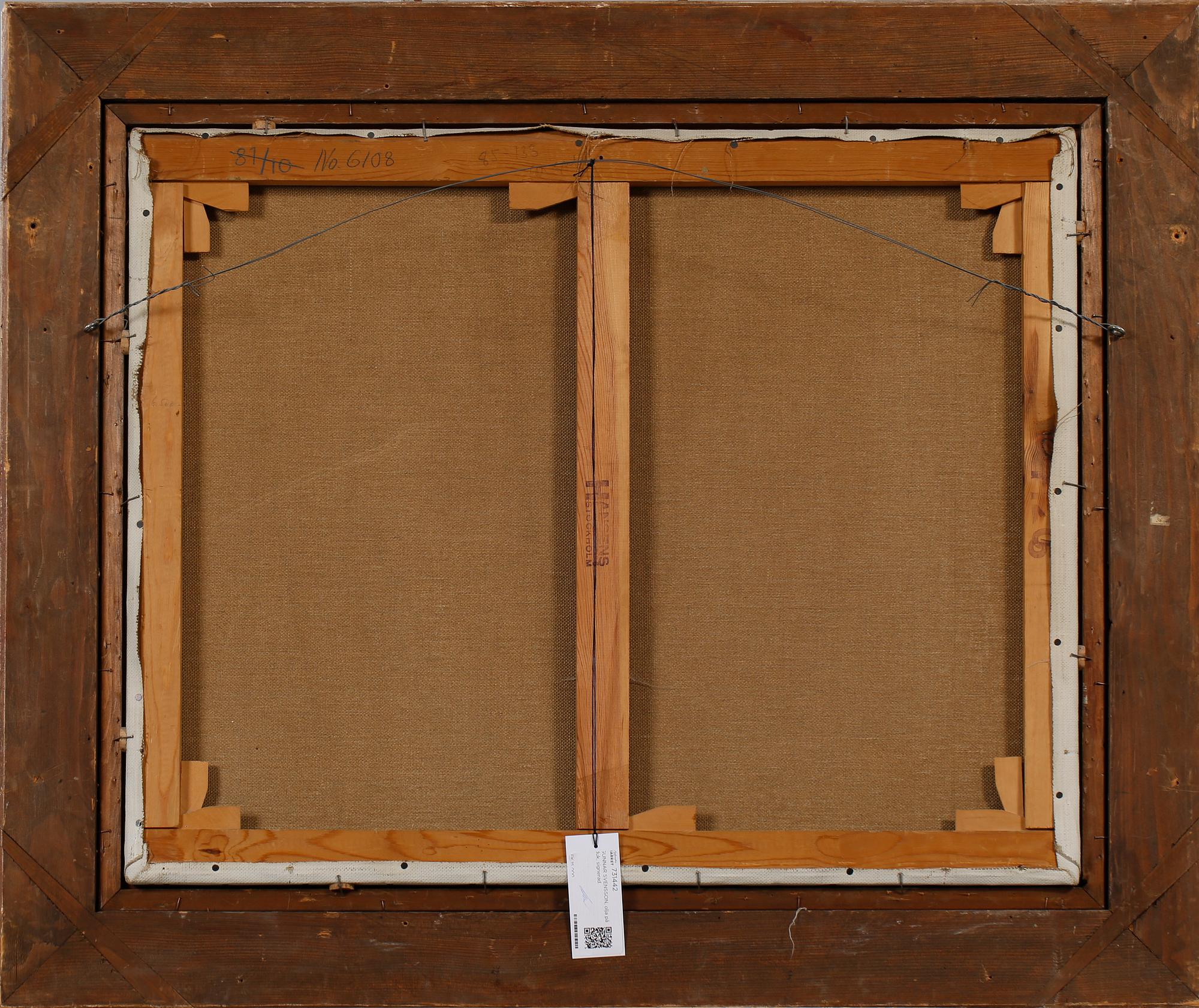 GUNNAR SVENSSON, olja på duk, signerad.