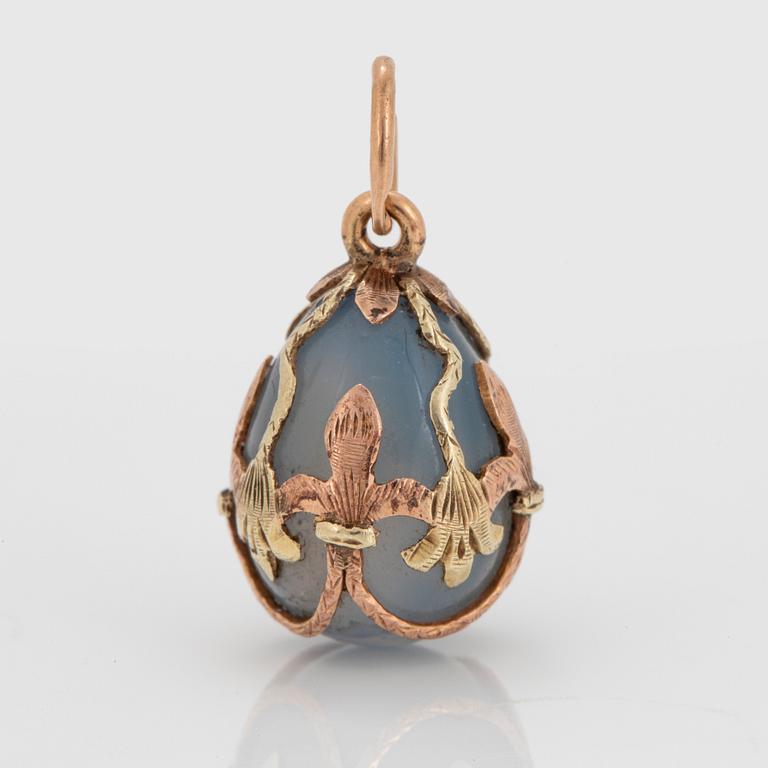 An Eduard Schramm pendant, St Petersburg late 19th century.