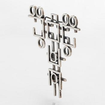 Pekka Sarvanto, brosch, silver. Aarikka 1964.