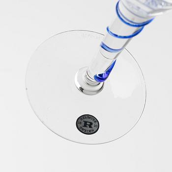 Tore Wretman, a  49-piece 'Cordon bleu' glass service, Reijmyre.