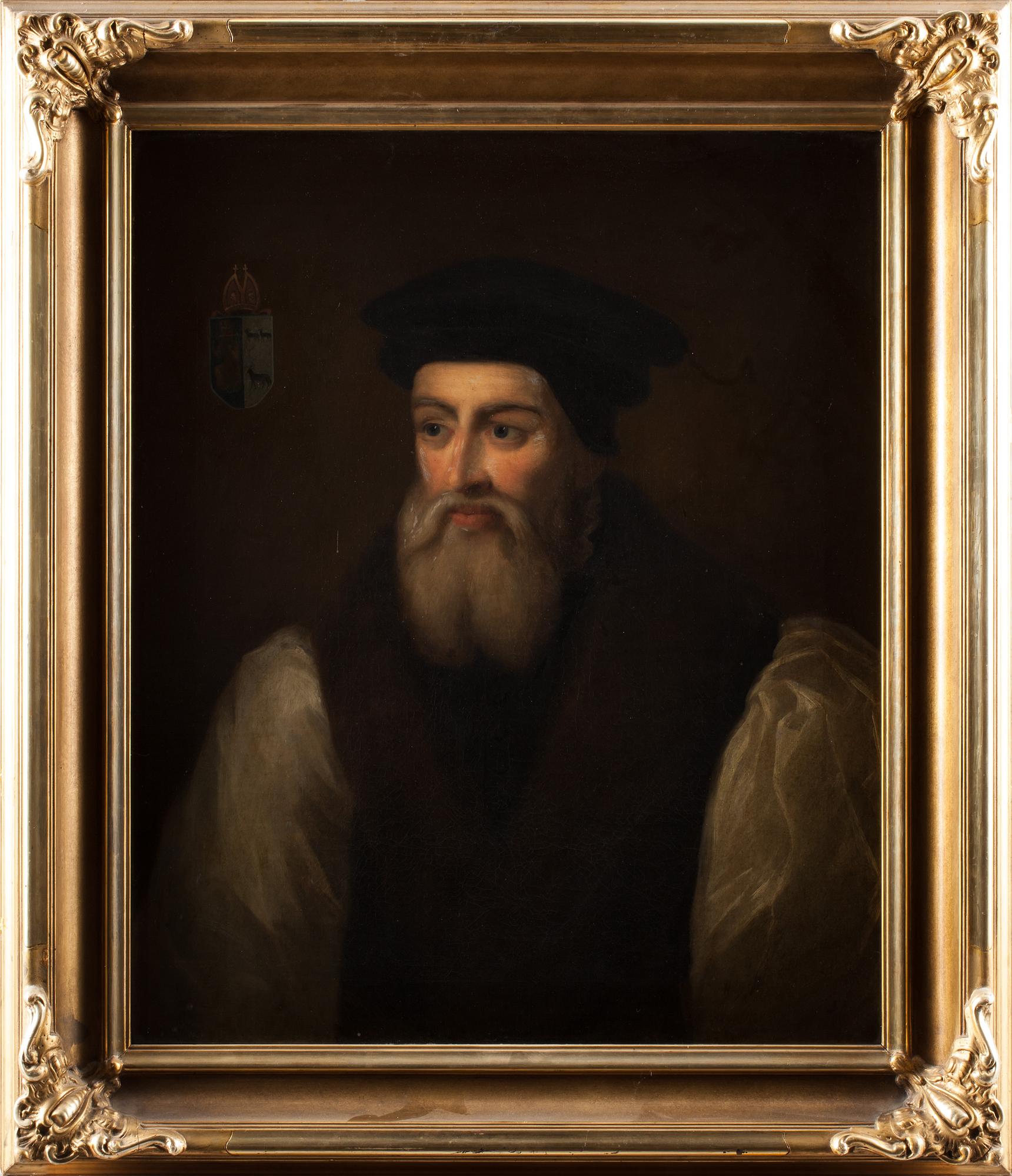 OKÄND KONSTNÄR, olja på dubblerad duk. 1800-tal.