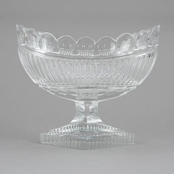 UPPSATSSKÅL, glas, sannolikt England/Irland, omkr år 1900.