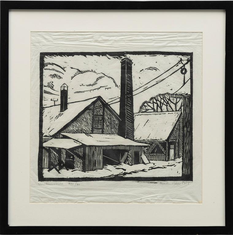 Wilhelm Kåge, Four linoleum cuts.
