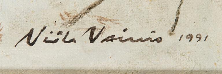 Niilo Vainio, olja på duk, signerad och daterad 1991.