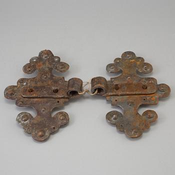 GÅNGJÄRN, ett par, järn, 1700-tal.