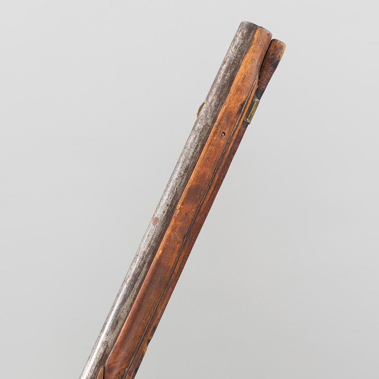 A percussion lock rifle from around 18/19th century,