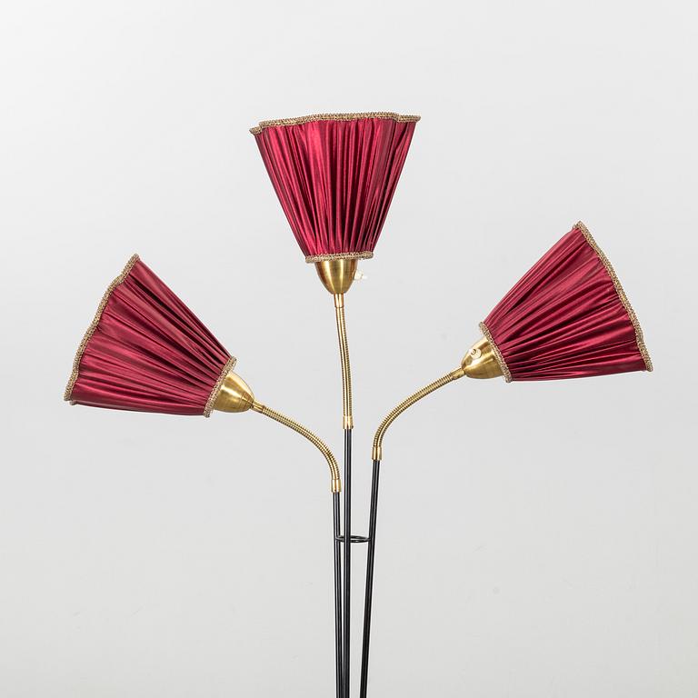 FLOOR LAMP, 1950's, marked AJH.