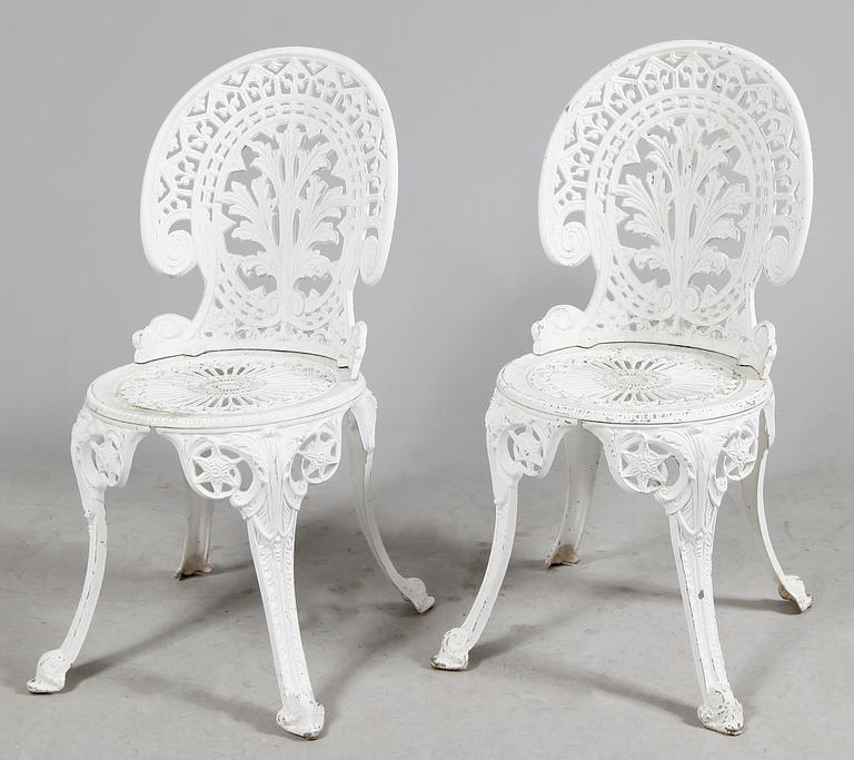 TRÄDGÅRDSMÖBEL, 3 delar, aluminium, 1900-talets andra hälft.