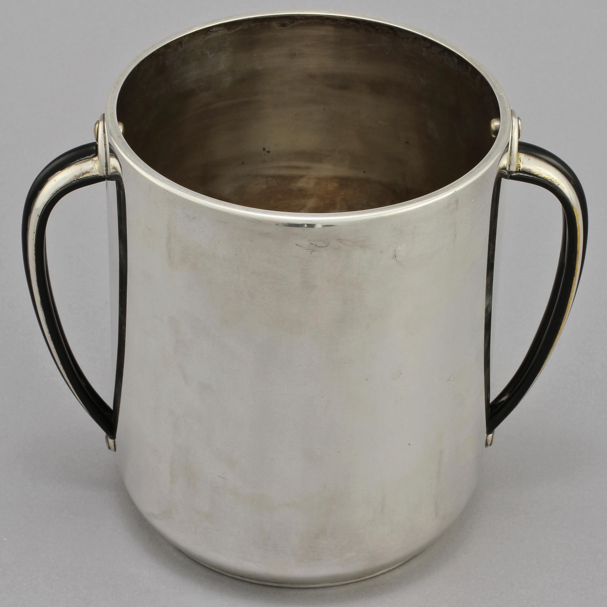 CHAMPAGNEKYLARE, vitmetall, art deco, 1900-talets första hälft.