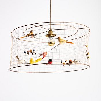 Mathieu Challières, taklampa, "Suspension Demi-Grande Volière", Challières, Frankrike.