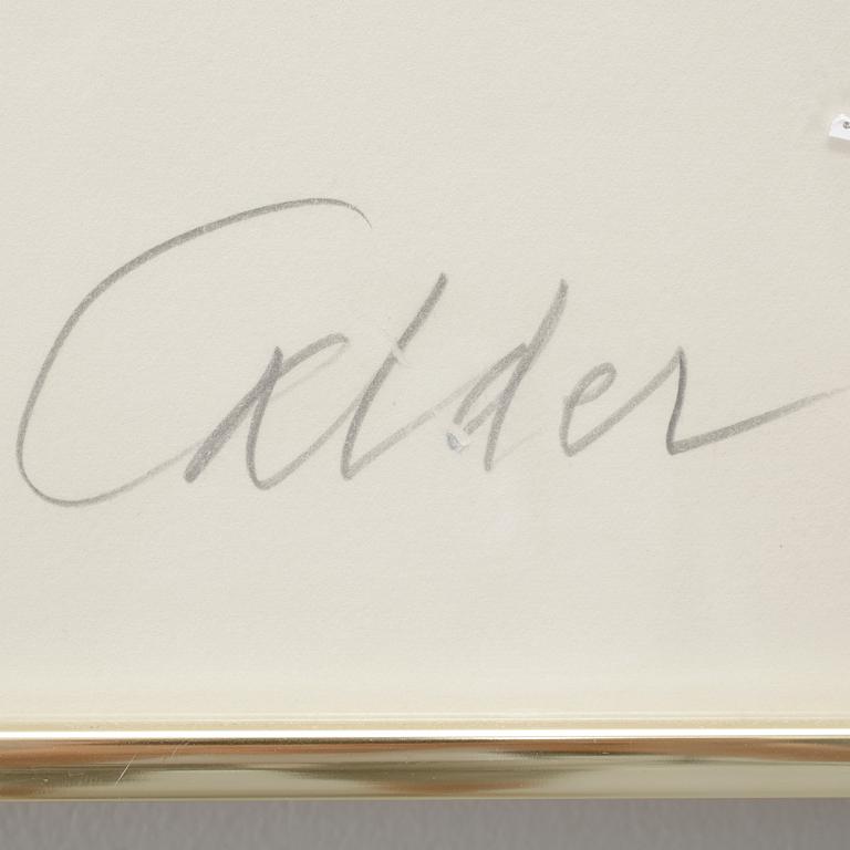 ALEXANDER CALDER, färglitografi, signerad, ea-upplaga.