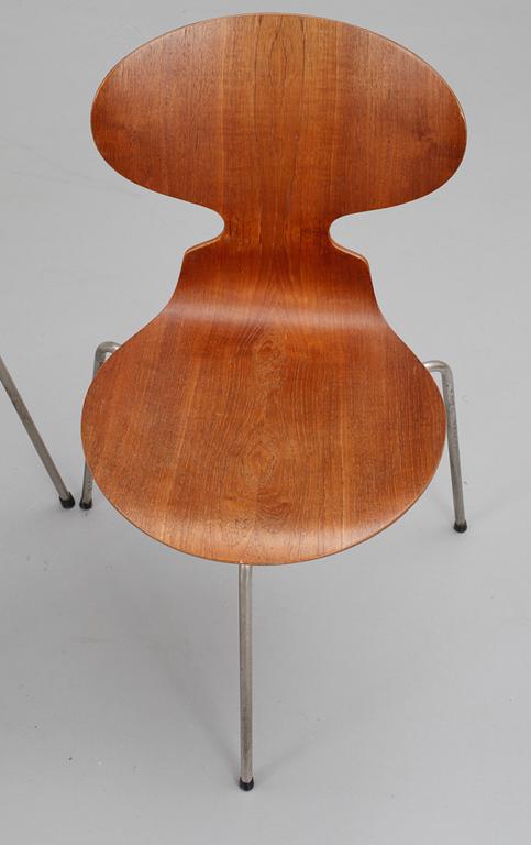 STOLAR, 3 st, "Myran". Design Arne Jacobsen för Fritz Hansen.