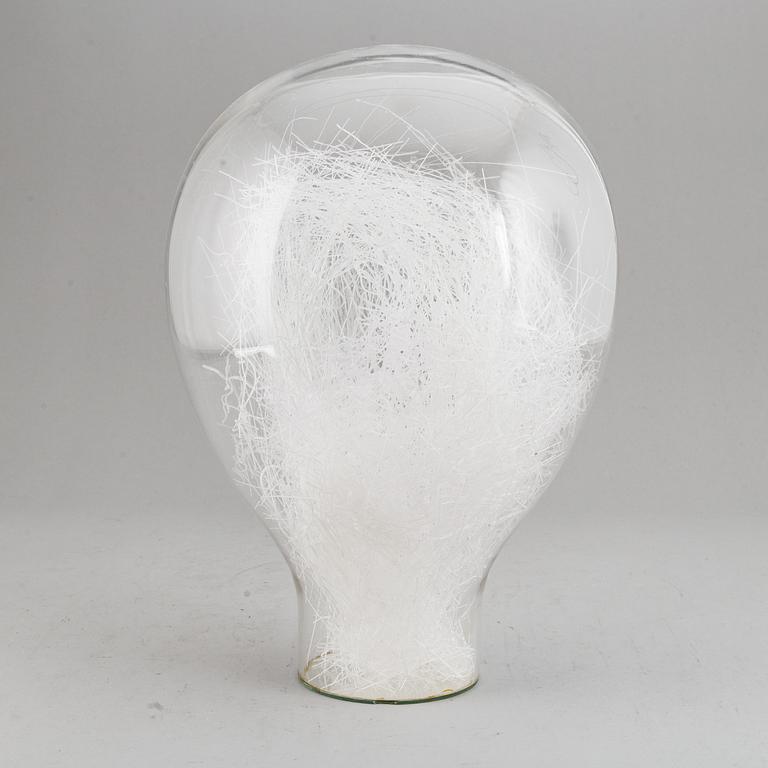 EVA ENGLUND, a glass sculpture, signed and dated 1973.