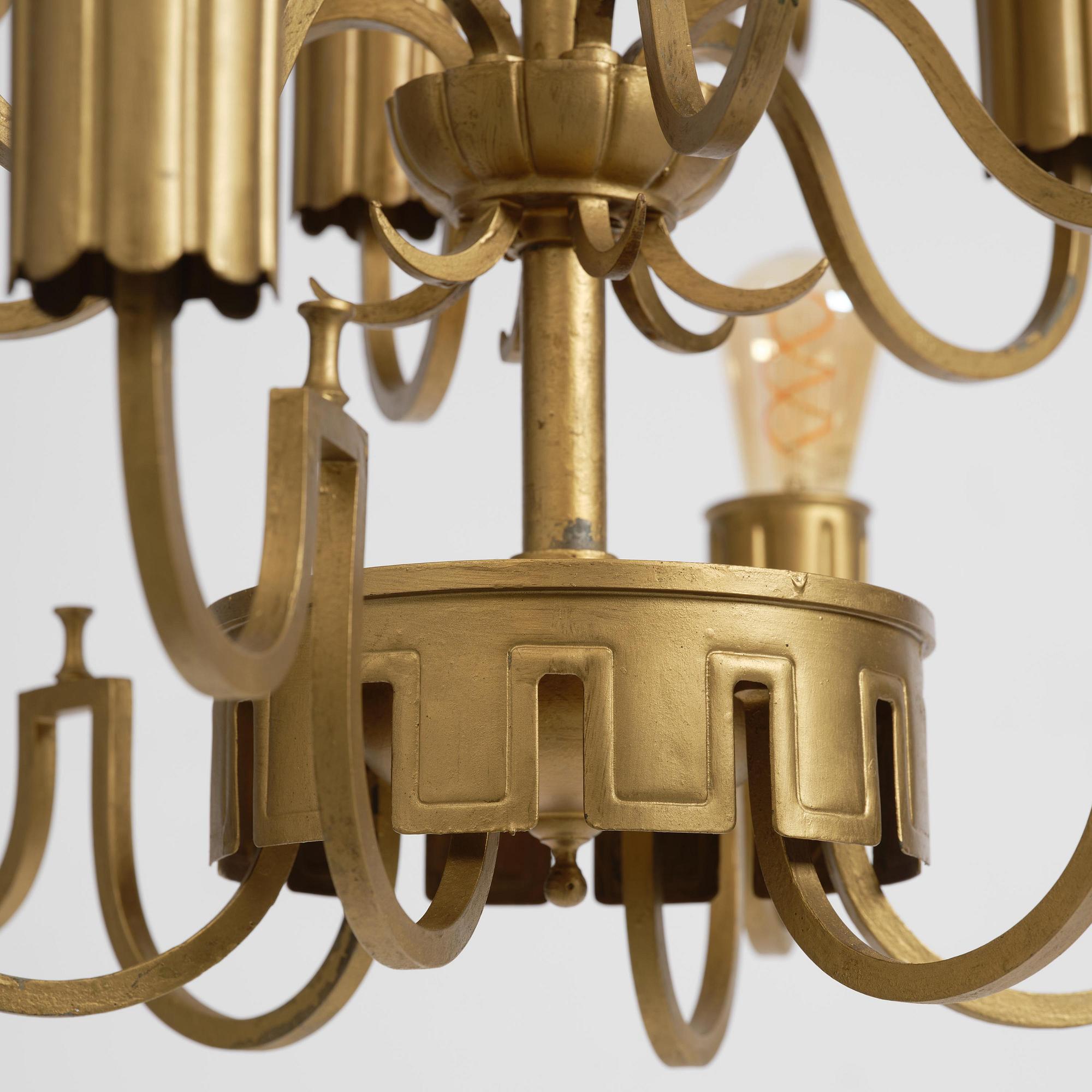 Swedish Grace, an imposing chandelier, 1920s-30s.