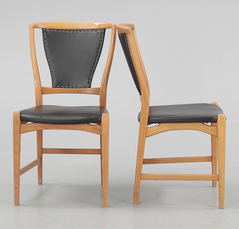 STOLAR samt KARMSTOLAR, 4 + 4, David Rosén, 1950/60-tal.