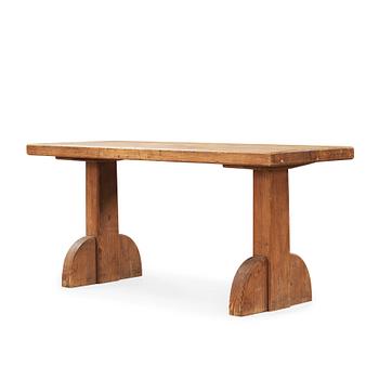 541. An Axel Einar Hjorth stained pine 'Sandhamn' table, Nordiska Kompaniet, 1930's.