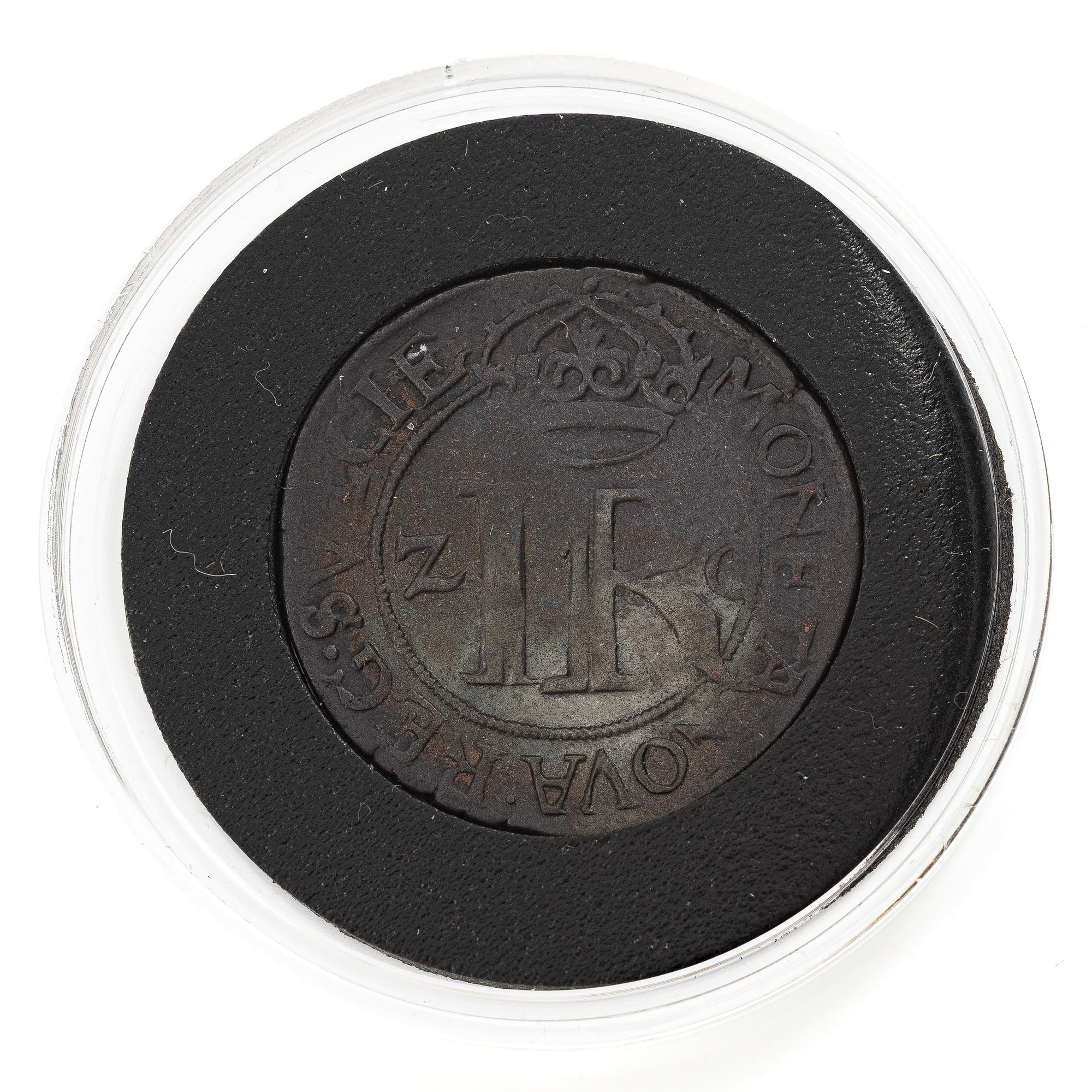 Silver coin, Sweden, Johan III, 2 öre, type V.