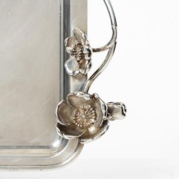 Christofle, tray, silverplate, late 20th century.