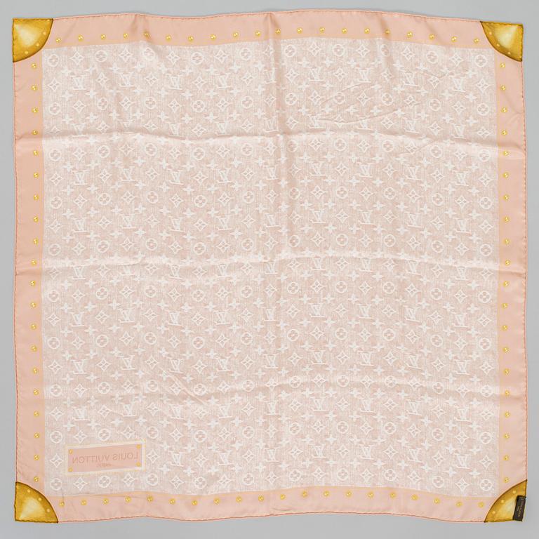 Louis Vuitton, a silk scarf.