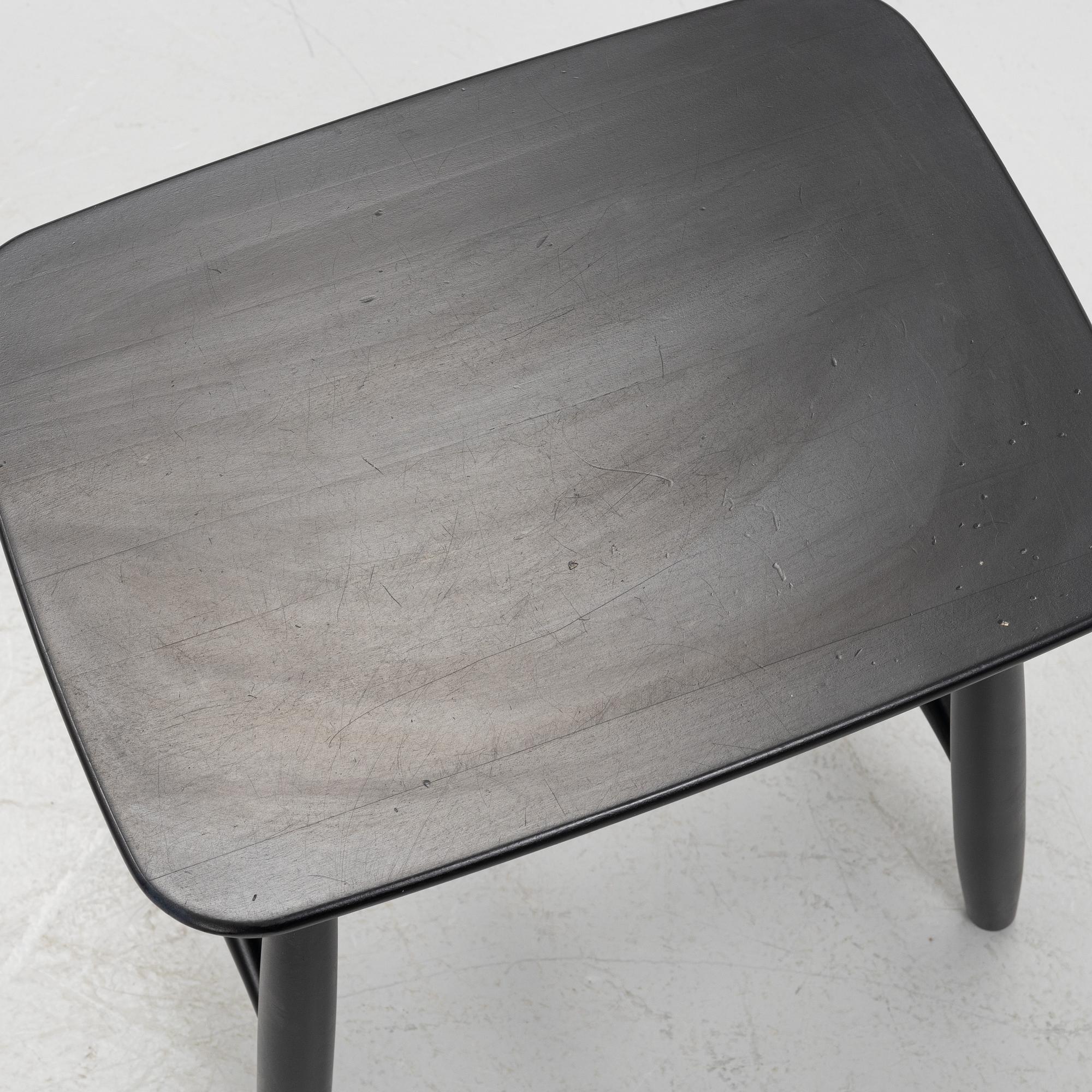 A bench and stool by Nirvan Richter, Norrgavel.