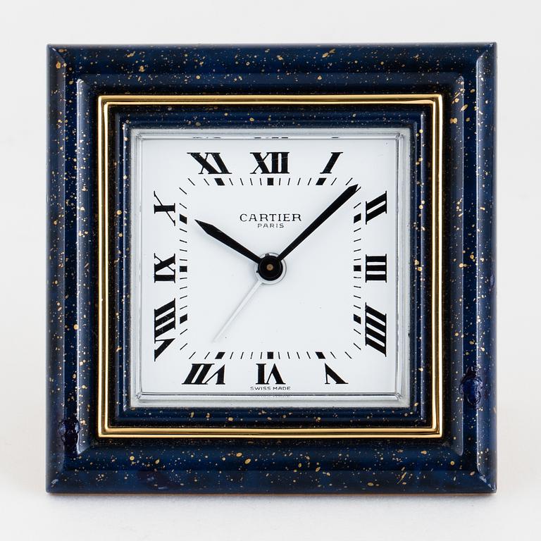 CARTIER, Paris, alarm clock, 75 x 75 mm,