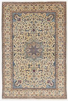 Rug, Nain, part silk, approx. 300 x 203 cm.