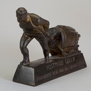 SIGURD NOME, skulptur, brons. Signerad.