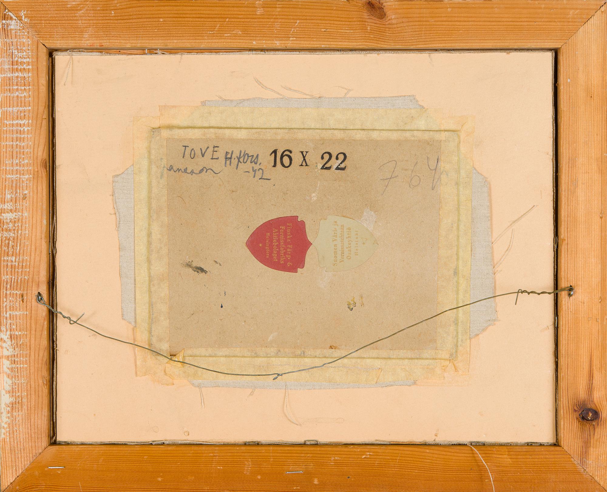 Tove Jansson, Kaupunkinäkymä (mahdollisesti Helsingistä).