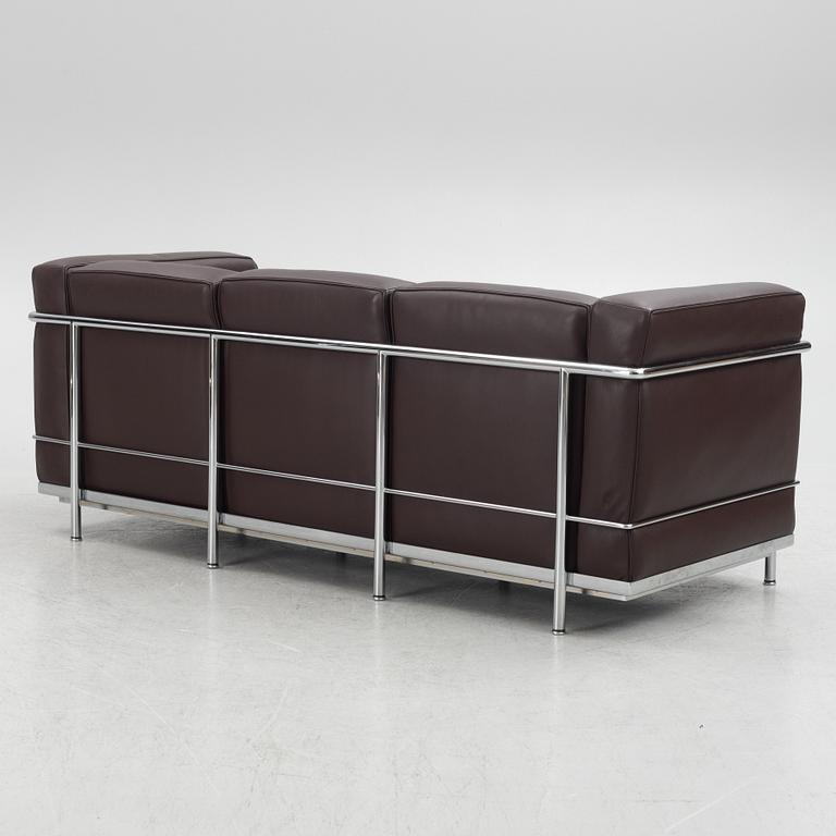 Pierre Jeanneret, Charlotte Perriand & Le Corbusier, a 'LC 2' sofa, Cassina, Italy.