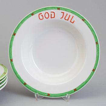 a set of 7 Christmas plates from Gustavsberg.