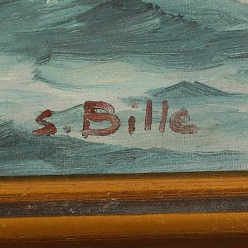 STEN BILLE, oil on canvas, signed.