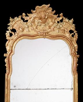 A Swedish Rococo 18th century mirror.