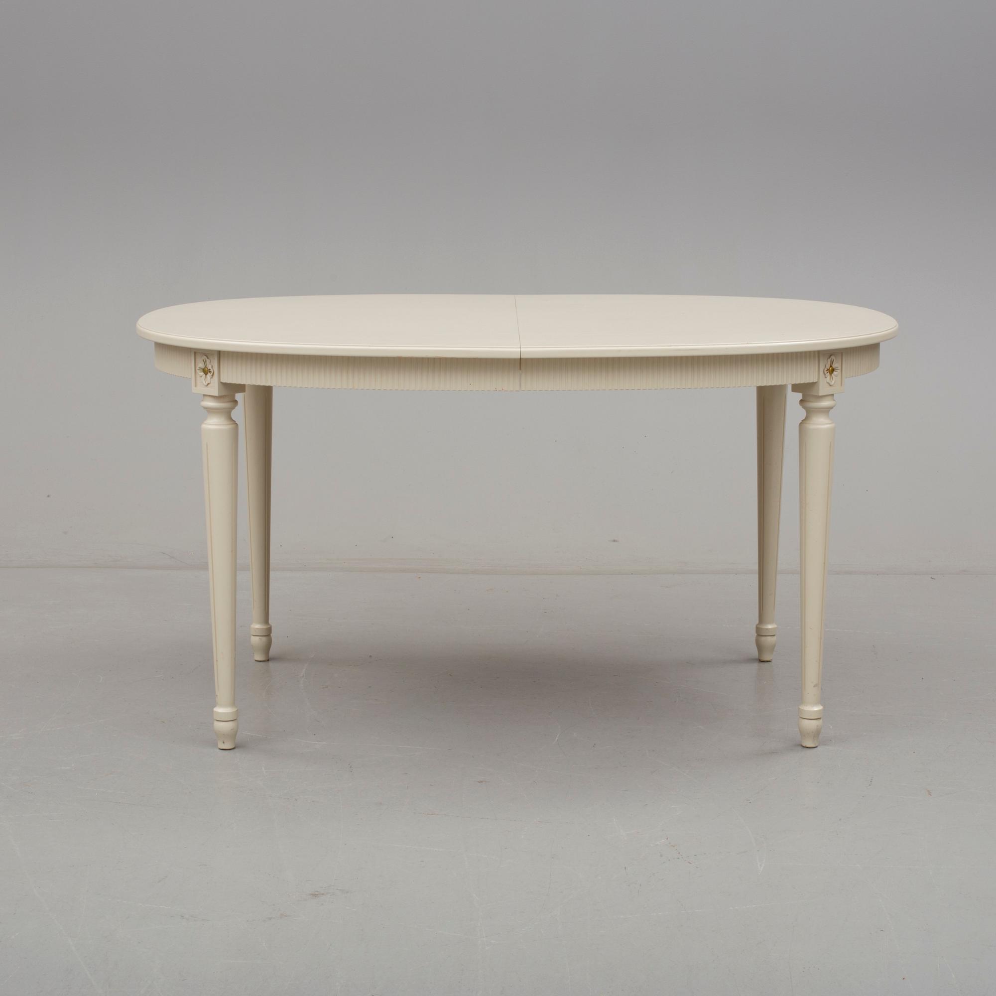 MATGRUPP, 7 delar, gustaviansk stil, 1900-talets andra hälft.