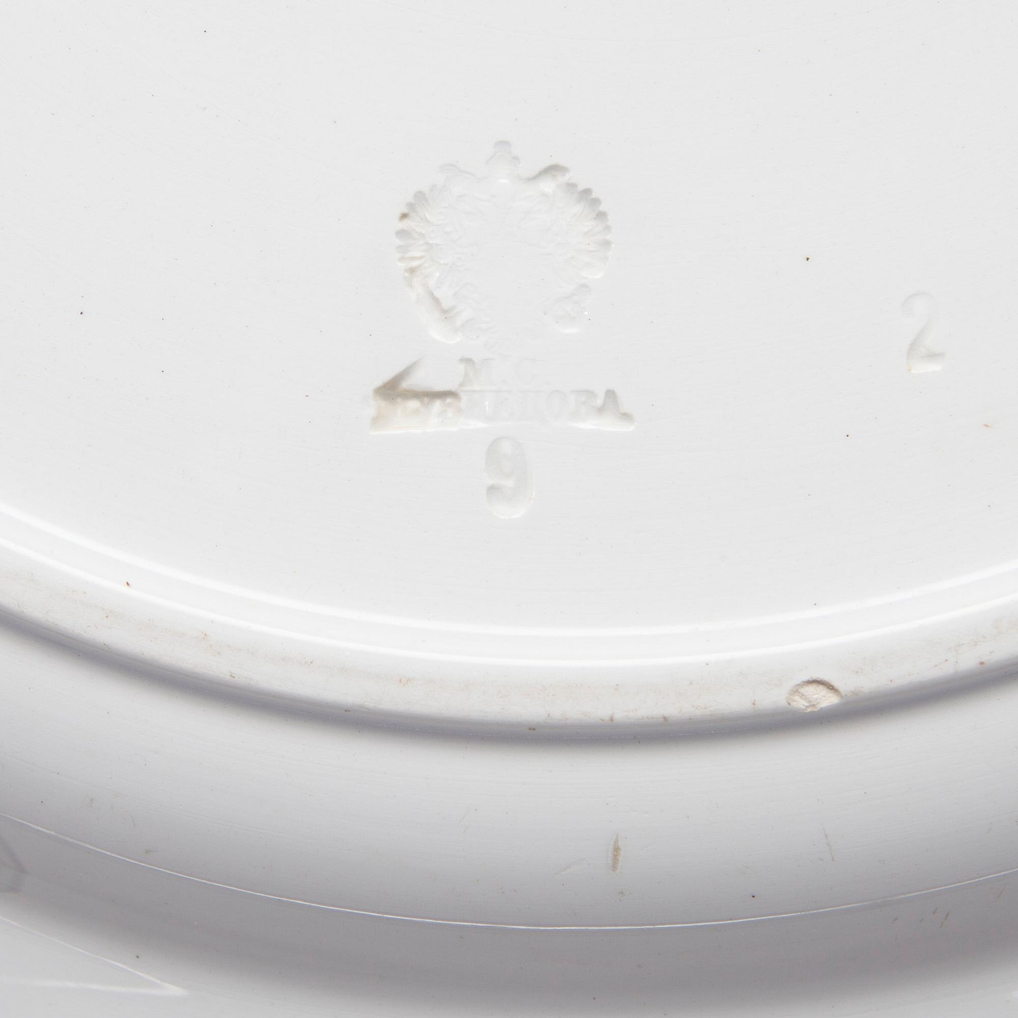 SERVERINGSFAT, porslin, Kuznetsov, Ryssland 1870-1889.