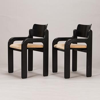 Eero Aarnio, A 1970's dinner table and six chairs "Flamingo" for Asko.