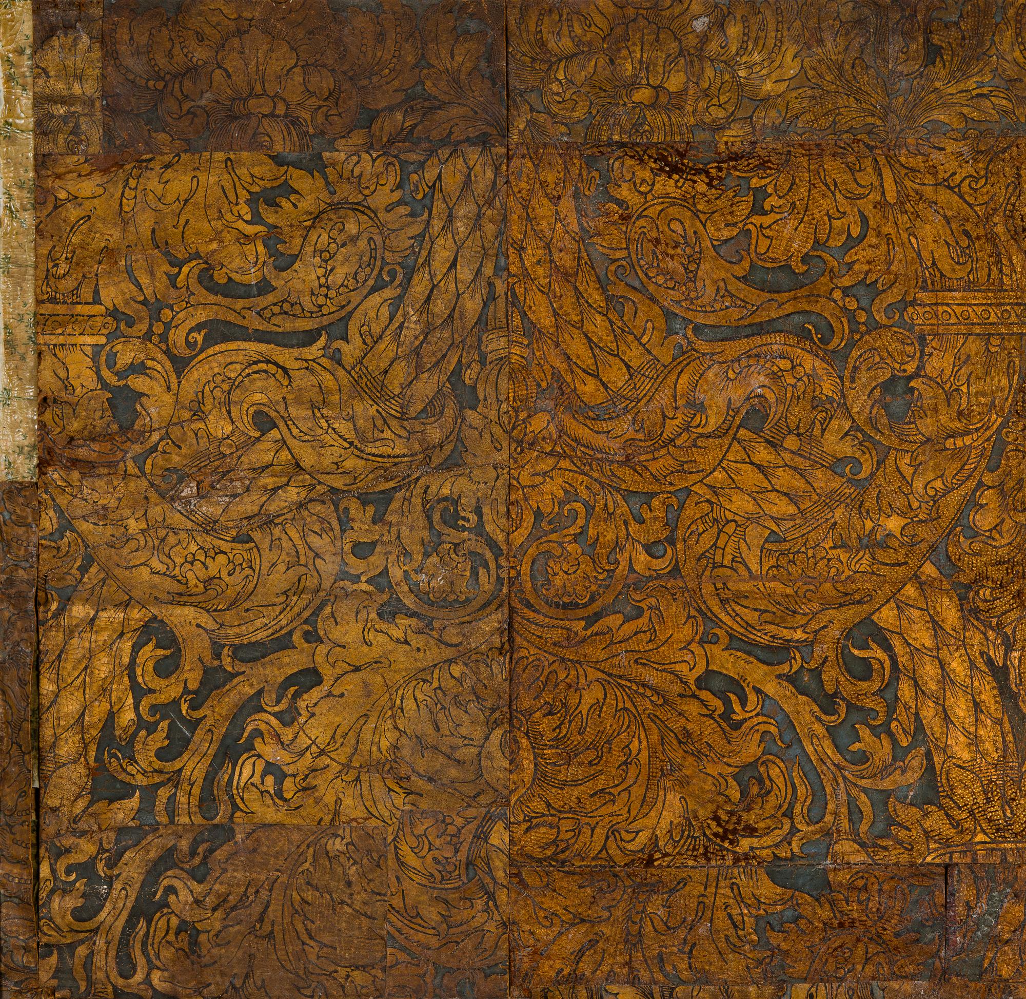 Tapet/gyllenläder, troligtvis Italien 1600-tal.