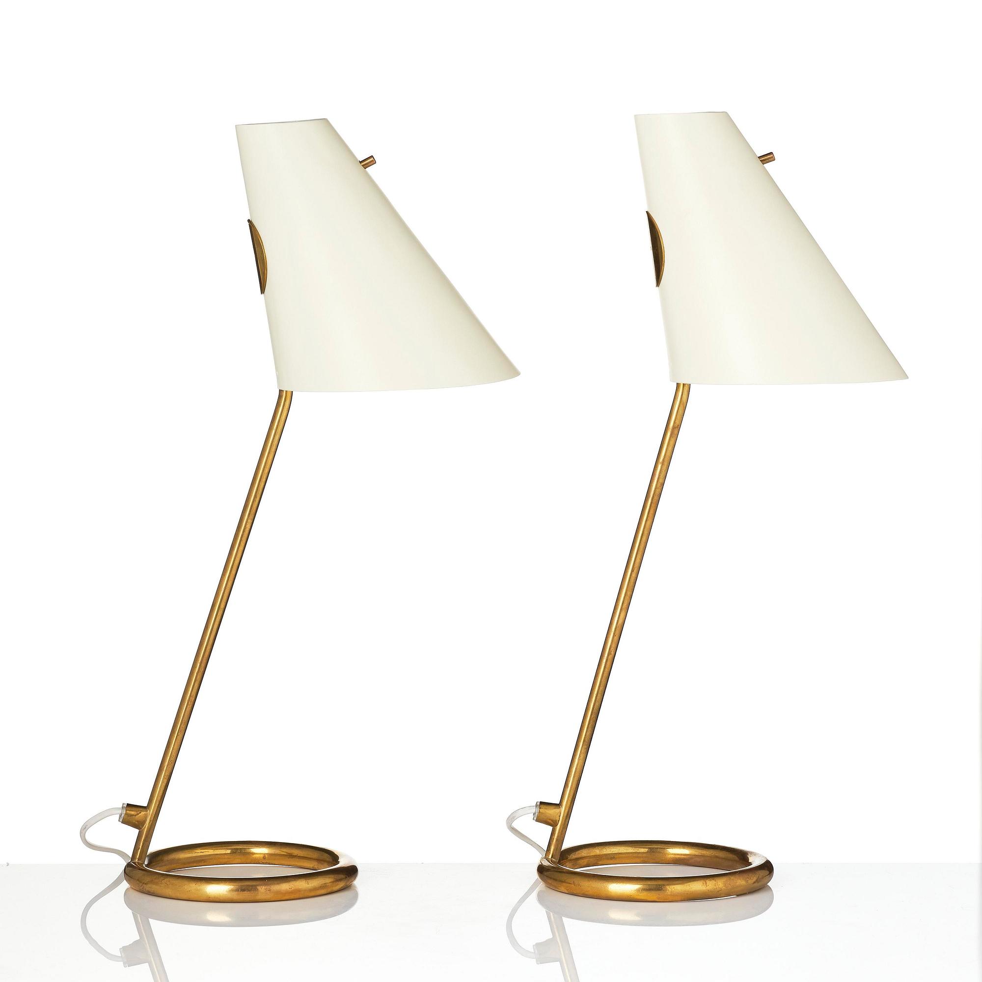 Hans-Agne Jakobsson, a pair of table lamps model B 90, Hans-Agne Jakobsson AB, Markaryd, 1960s.