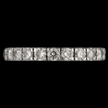 1238. A brilliant cut diamond ring, tot. app. 1.15 cts.